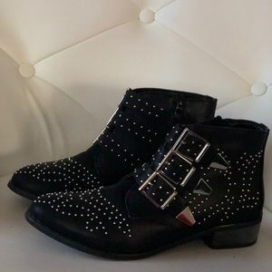🚨SOLD Ego Official Studded Buckle Booties Size 8